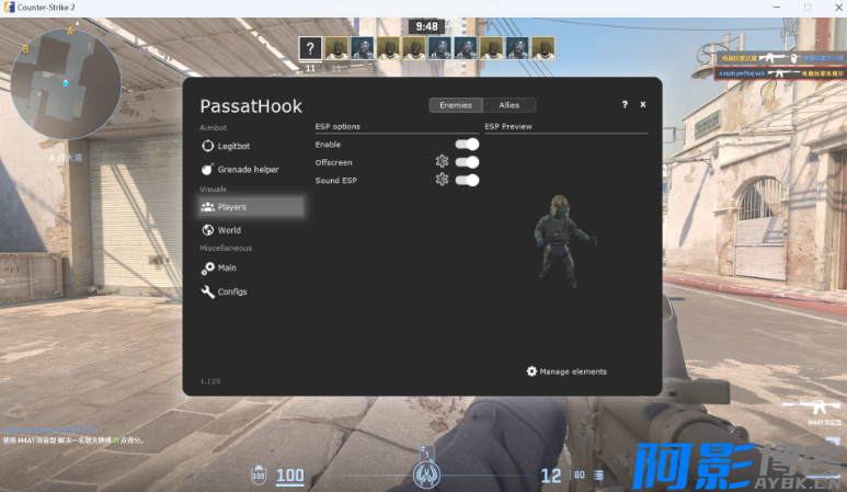 CSGO2·PassatHook绘制自瞄多功能辅助 v9.14