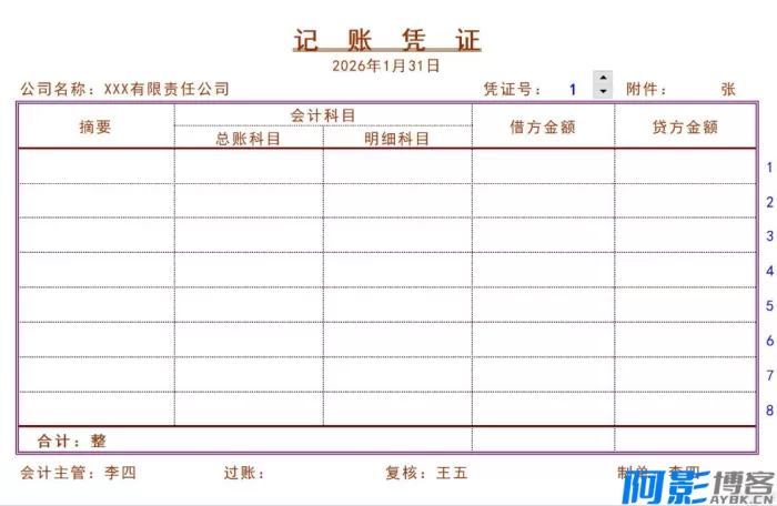 全自动Excel财务账模板分享,分类:🔖实用软件,发布时间:2025-12-20 cd931766221960.webp